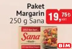 SANA PAKET MARGARİN 250 G